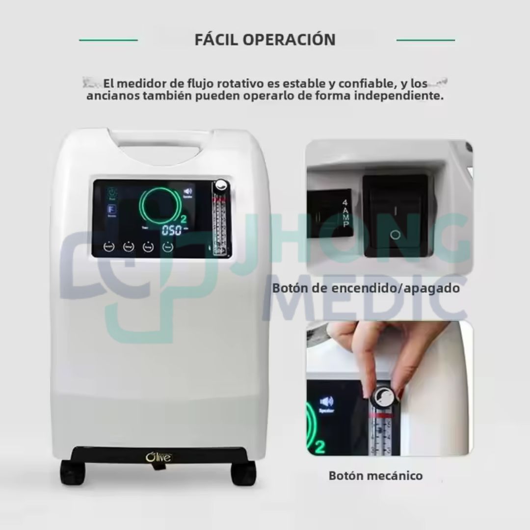 CONCENTRADOR DE OXIGENO DE 10 L OLIVE OLV-10 CONCENTRADOR DE OXIGENO DE 10 L OLIVE OLV-10