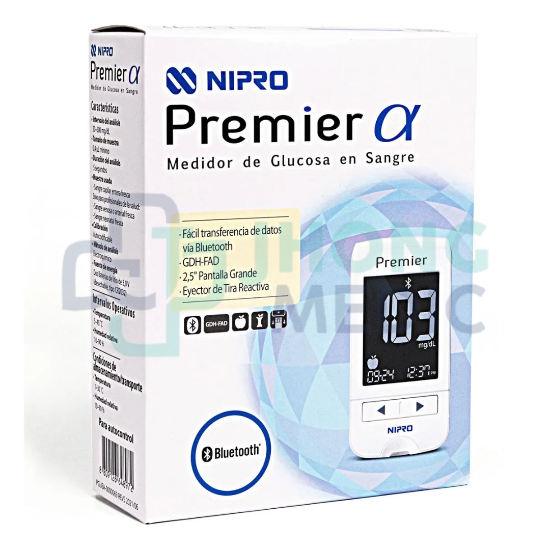 GLUCOMETRO NIPRO PREMIER ALPHA GLUCOMETRO NIPRO PREMIER ALPHA - Imagen 1