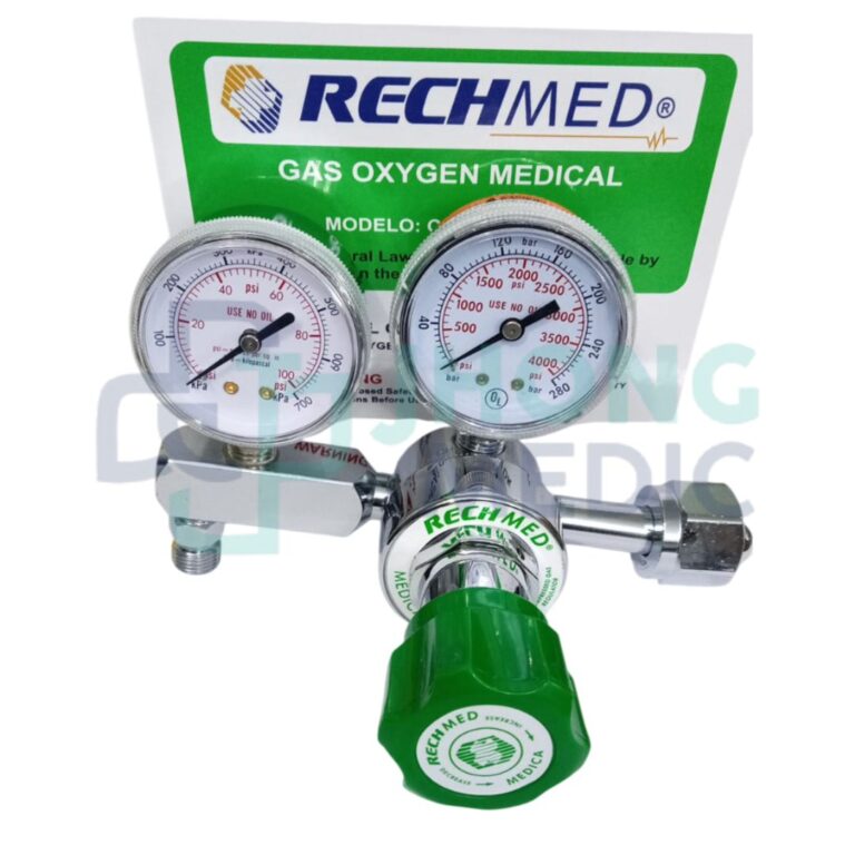 REGULADOR DE OXIGENO DE 2 MANOMETROS RECHMED 2M CGA-540