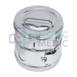 TAMBOR DE ACERO INOXIDABLE 10 X 10 CM