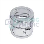 TAMBOR DE ACERO INOXIDABLE 6 X 6 CM