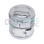 TAMBOR DE ACERO INOXIDABLE 8 X 8 CM