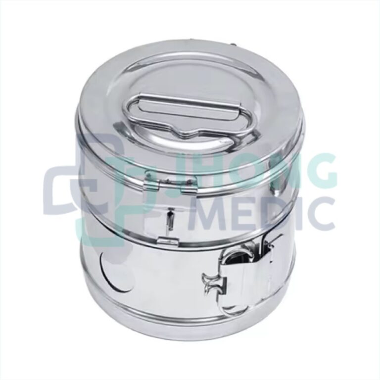 TAMBOR DE ACERO INOXIDABLE 8 X 8 CM