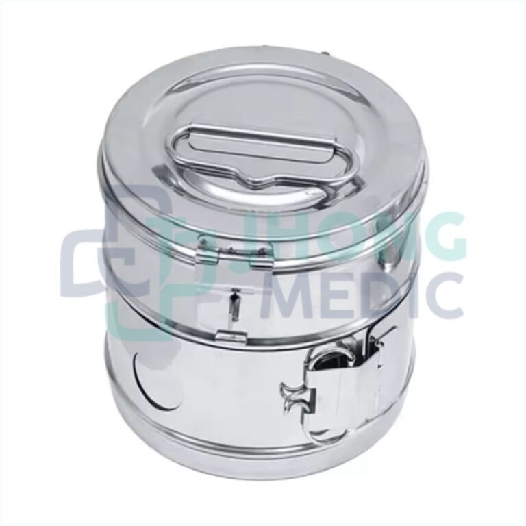 TAMBOR DE ACERO INOXIDABLE 9 X 9 CM