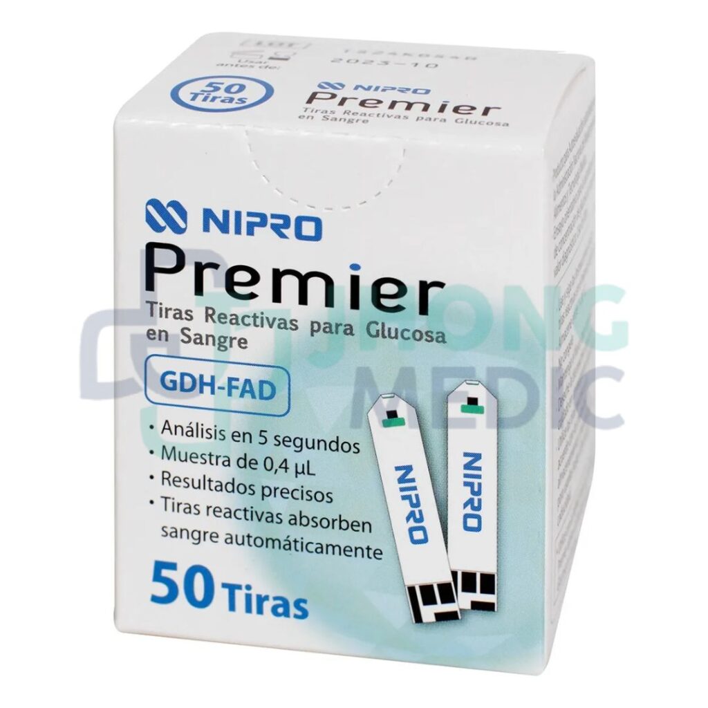 TIRAS REACTIVAS X 50 UND NIPRO PREMIER ALPHA